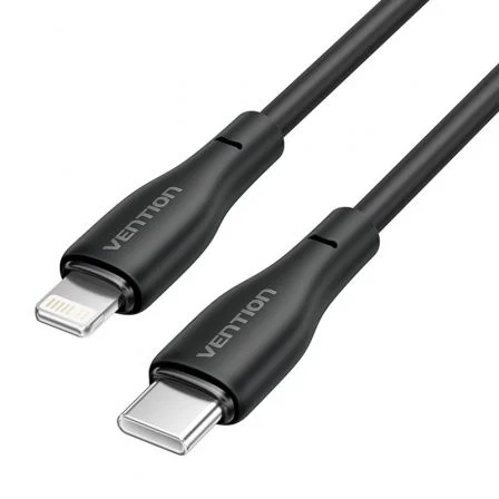 Vention Cable USB Tipo-C a Lightning H28BF, 27W, 1m, Negro Vention Cable USB Tipo-C a Lightning H28BF, 27W, 1m, Negro